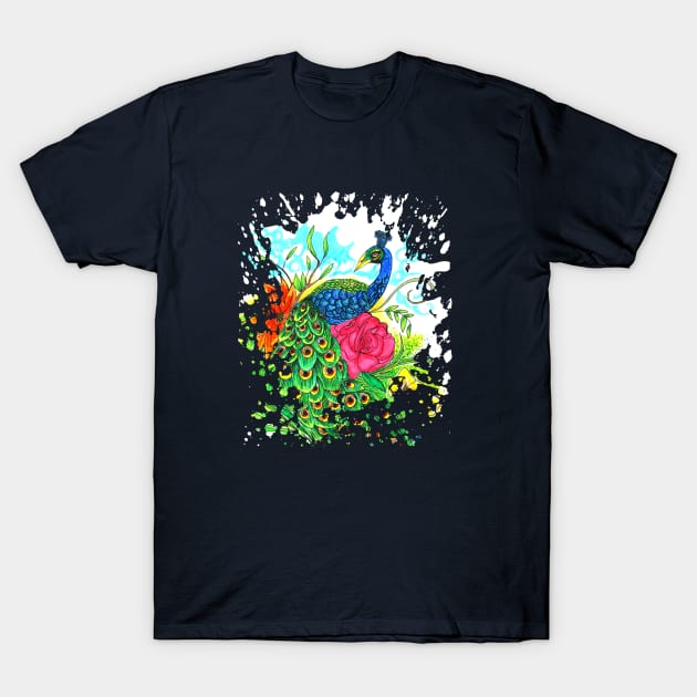 Peacock T-Shirt by adamzworld